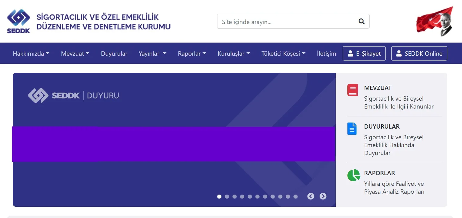 Sigortacılık ve Özel Emeklilik Düzenleme ve Denetleme Kurumu  SEDDK Avukat Alımı İlanı 2026 Alımın Başvuru Detayları