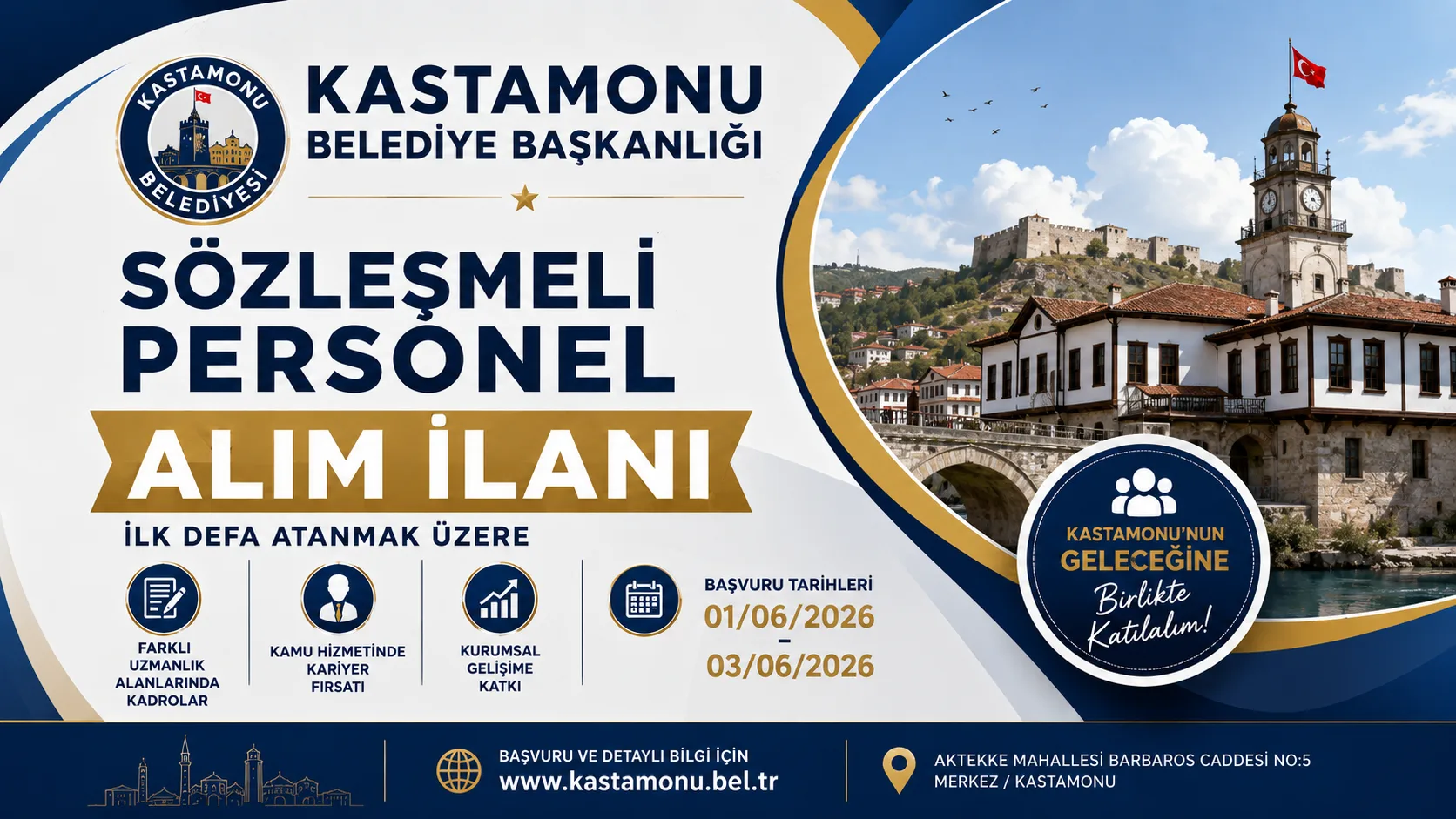 KASTAMONU BELEDİYE BAŞKANLIĞI YENİ ATAMA