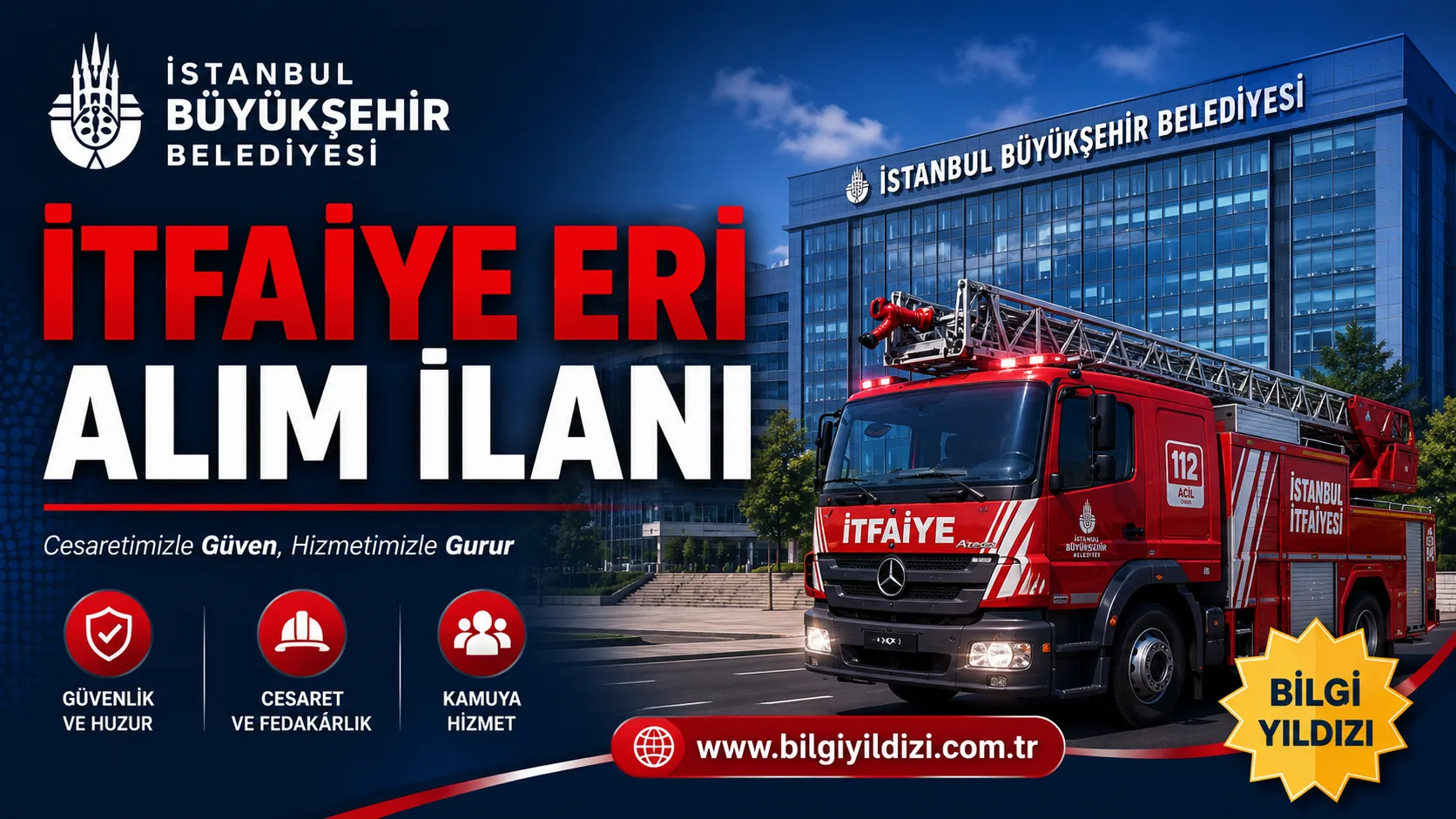 İSTANBUL BÜYÜKŞEHİR BELEDİYESİ 2026 İTFAİYE ERİ MEMUR ALIMI